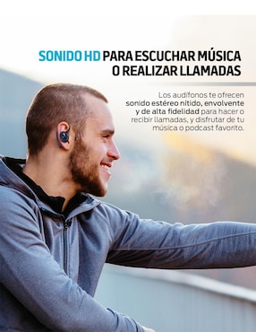 Audífonos True Wireless Redlemon 79445-Bl inalámbricos con cancelación de ruido