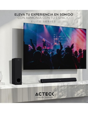 Barra de sonido Acteck Dynamic Trim Bs670 Ac-935913 con subwoofer