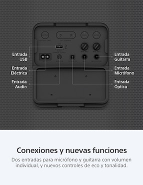 Bocina recargable Sony SRS-XV800 bluetooth