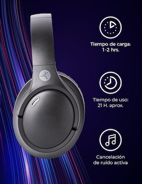 Audífonos Over-Ear Techzone Tzdj02 inalámbricos con cancelación de ruido