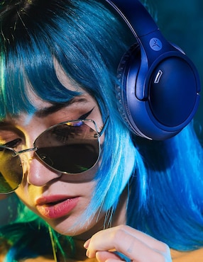 Audífonos Over-Ear Techzone Tzdj02 inalámbricos con cancelación de ruido