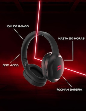 Audífonos Over-Ear Compaq Noise Cancelling alámbricos e inalámbricos con cancelación de ruido