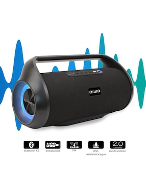 Bocina portátil Aiwa AWS800BT bluetooth