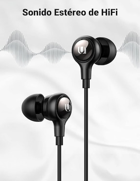 Audífonos In-Ear Ugreen alámbricos con cancelación de ruido
