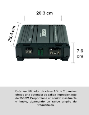 Amplificador Orion Cobalt 2500.2 de 10 V