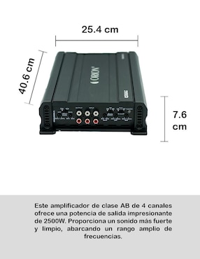 Amplificador Orion Cobalt 2500.4 de 10 V