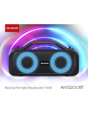 Bocina portátil Aiwa AWS200BT bluetooth