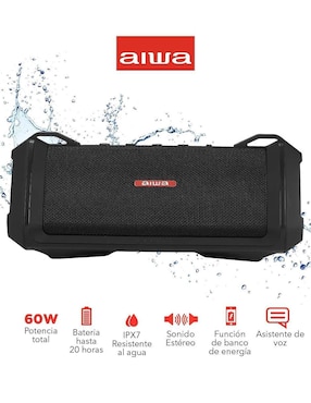 Bocina portátil Aiwa Exos3-BLK bluetooth