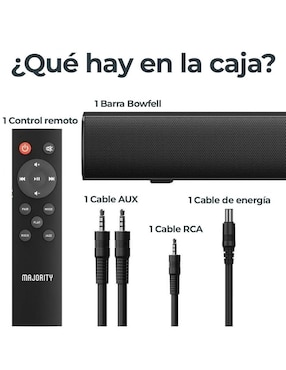 Barra de sonido Majority Bow-Bar-Blk