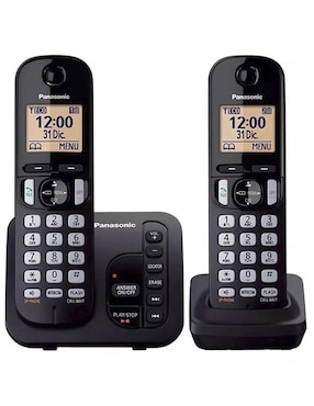Set de teléfonos Panasonic KX-TGC222CB 2 auriculares