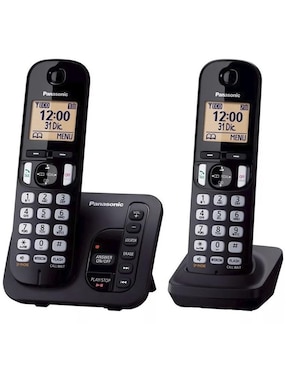 Set de teléfonos Panasonic KX-TGC222CB 2 auriculares