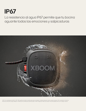 Bocina portátil Lg XG2TBK bluetooth