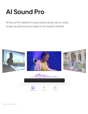 Barra de sonido Lg S40T con subwoofer