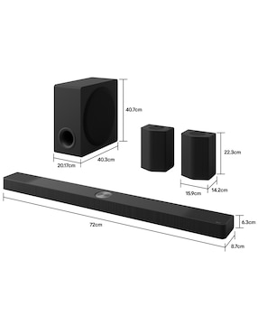 Barra de sonido Lg S95Tr con subwoofer