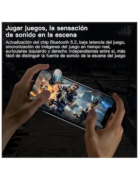 Audífonos true wireless Genérica inalámbricos con cancelación de ruido