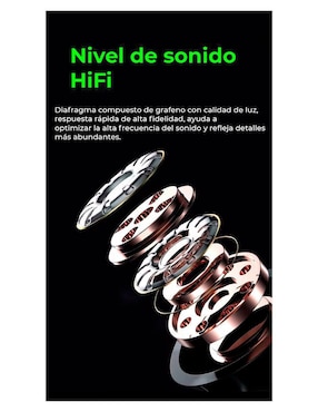 Audífonos True Wireless Shinobi Bq40 inalámbricos con cancelación de ruido