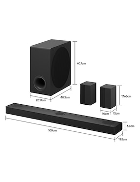 Barra de sonido Lg S80Tr con subwoofer