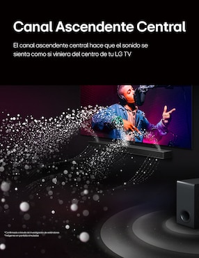 Barra de sonido Lg S80Tr con subwoofer