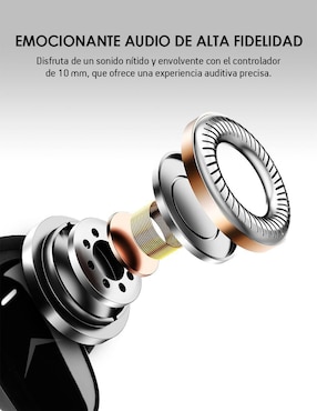 Audífonos True Wireless Akane Anc 35Db Bt 5.3 inalámbricos con cancelación de ruido