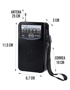 Radio reloj despertador Control Expert CE-AM2FM