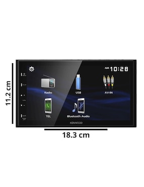 Autoestéreo doble din Kenwood dmx129bt