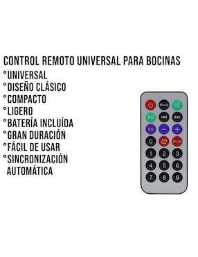 Control remoto universal para sistema de sonido Control Expert CE-01 Atvio, KSR, Velikka