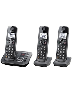 Set de teléfonos Panasonic KX-TG3833M 3Ext 3 auriculares