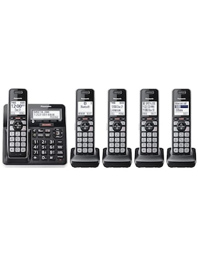 Set De Teléfonos 5 Auriculares Inalámbrico Panasonic KX-TG985