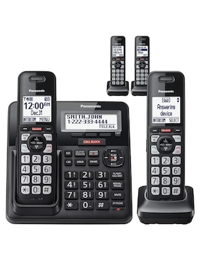 Set de teléfonos Panasonic KX-TGF944B 4 auriculares