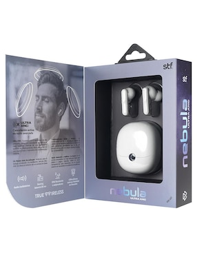 Audífonos True Wireless Stf Nebula inalámbricos con cancelación de ruido