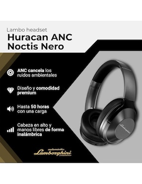 Audífonos Over-Ear Lamborghini Lamborghini Huracan Anc Noctis inalámbricos
