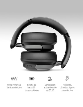 Audífonos On-Ear Akane Anc 35 Db inalámbricos con cancelación de ruido
