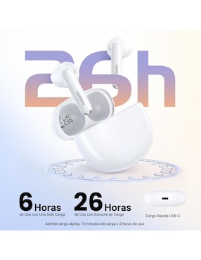 Audífonos In-Ear Ugreen inalámbricos con cancelación de ruido