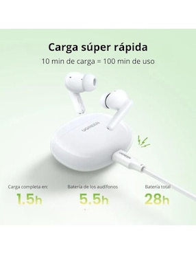 Audífonos In-Ear Ugreen Hitune P3 inalámbricos con cancelación de ruido