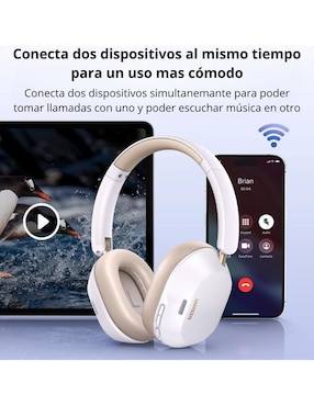 Audífonos On-Ear Ugreen Hitune Max5C inalámbricos con cancelación de ruido