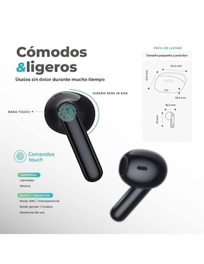 Audífonos In-Ear Binden Harmony inalámbricos