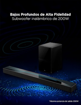 Barra de sonido Tcl Q75H con subwoofer