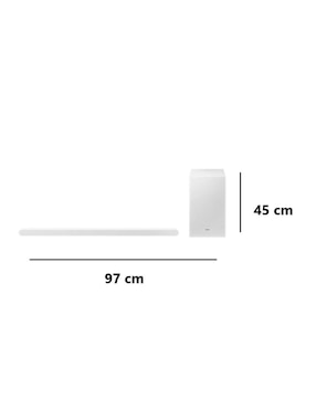 Barra de sonido Samsung HW-S701D con subwoofer