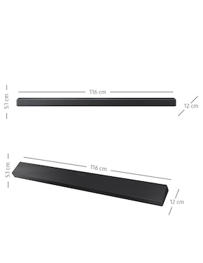 Barra de sonido Samsung hw-qs700f/zx con subwoofer