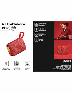 Bocina portátil Stromberg Pop bluetooth
