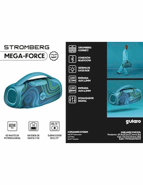 Bocina portátil Stromberg Mega-Force bluetooth