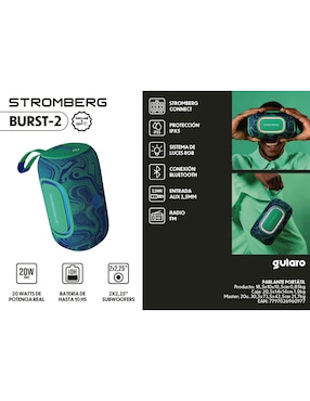 Bocina portátil Stromberg Burst-2 bluetooth
