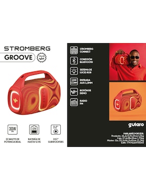 Bocina portátil Stromberg Groove bluetooth