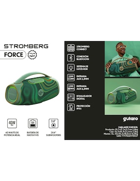 Bocina portátil Stromberg Force bluetooth