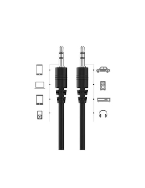 Cable auxiliar 3.5 mm Xcase de 0.6 m