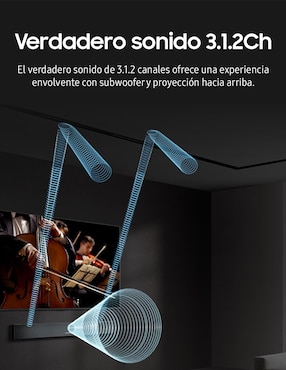Barra de sonido Samsung hw-q600f/zx con subwoofer