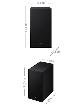 Barra de sonido Samsung hw-b650f/zx con subwoofer