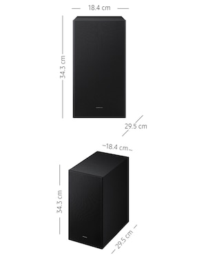 Barra de sonido Samsung hw-b450f/zx con subwoofer