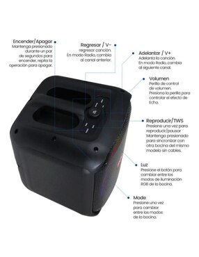 Bocina Fol fs-l1206 inalámbrica