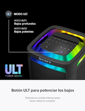 Bocina recargable Sony Ult Tower 9 bluetooth